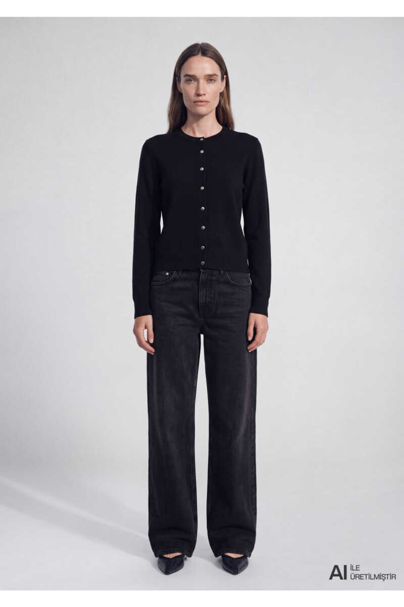 Mavi Siyah Slim Fit Kadın Hırka 1710914-900 - 2