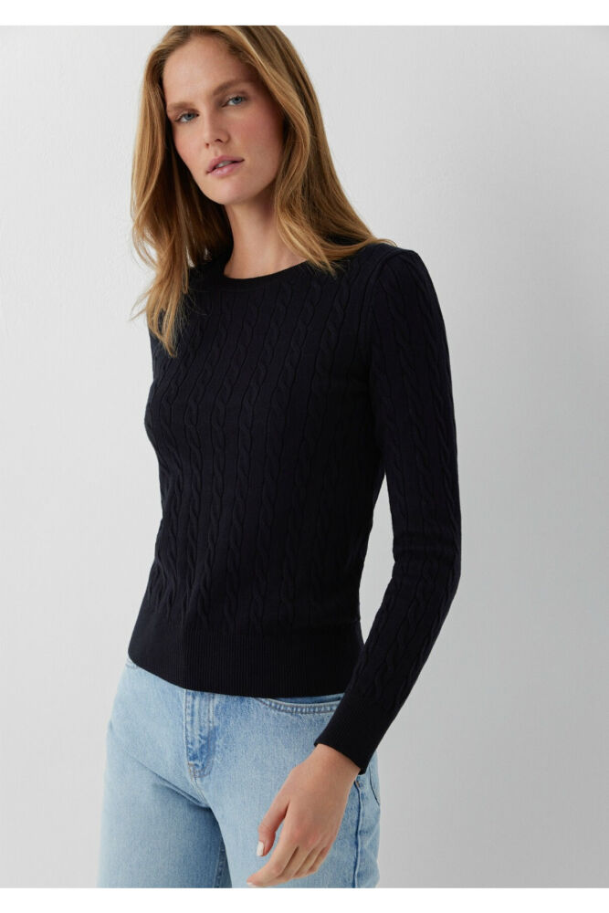 Mavi Siyah Slim Fit Kadın Kazak 1710910-900 (1)