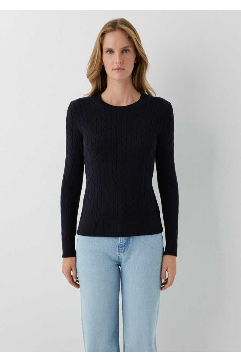 Mavi Siyah Slim Fit Kadın Kazak 1710910-900 - 3