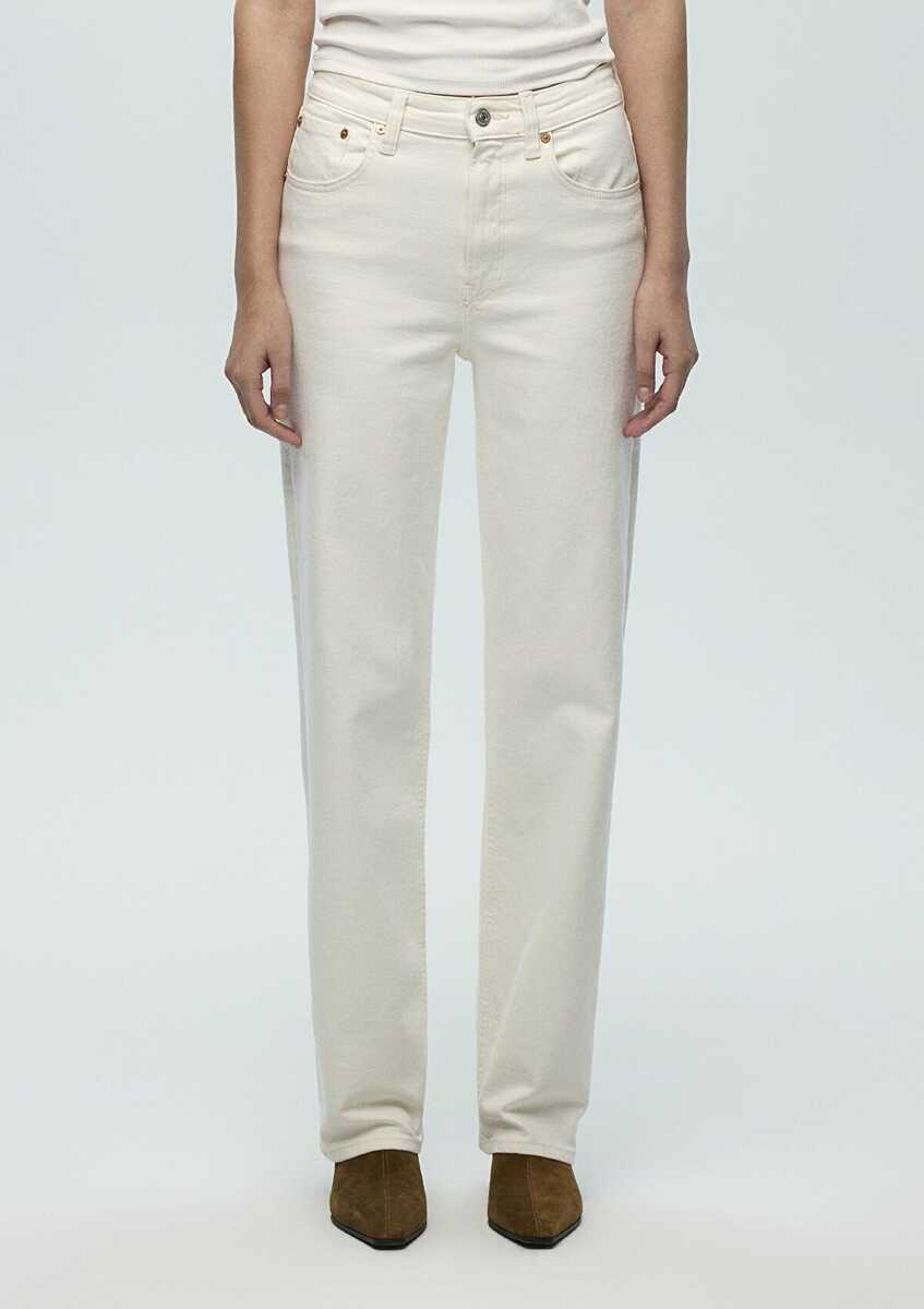 Mavi Sky Classic Denim Ekru Jean Pantolon 1010627-88689 - 4
