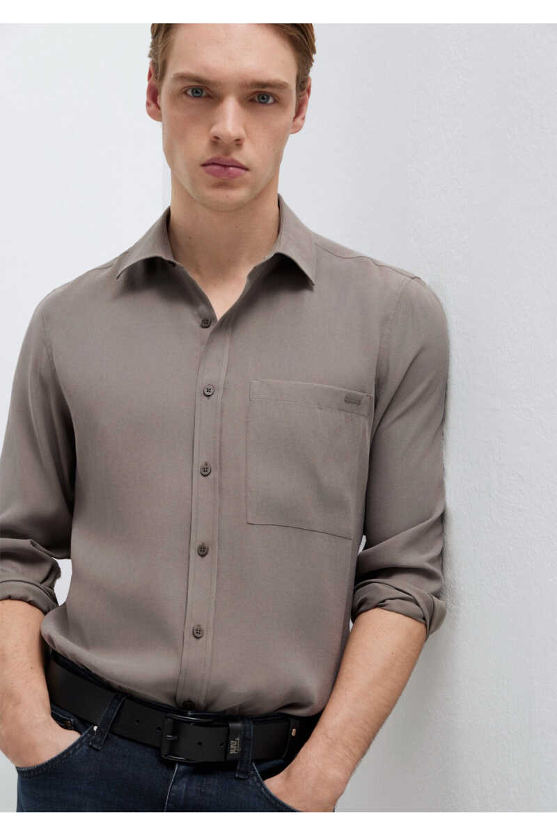 Mavi Soft Premium Kahverengi Regular Fit Erkek Gömlek 0212010-87875 - 1