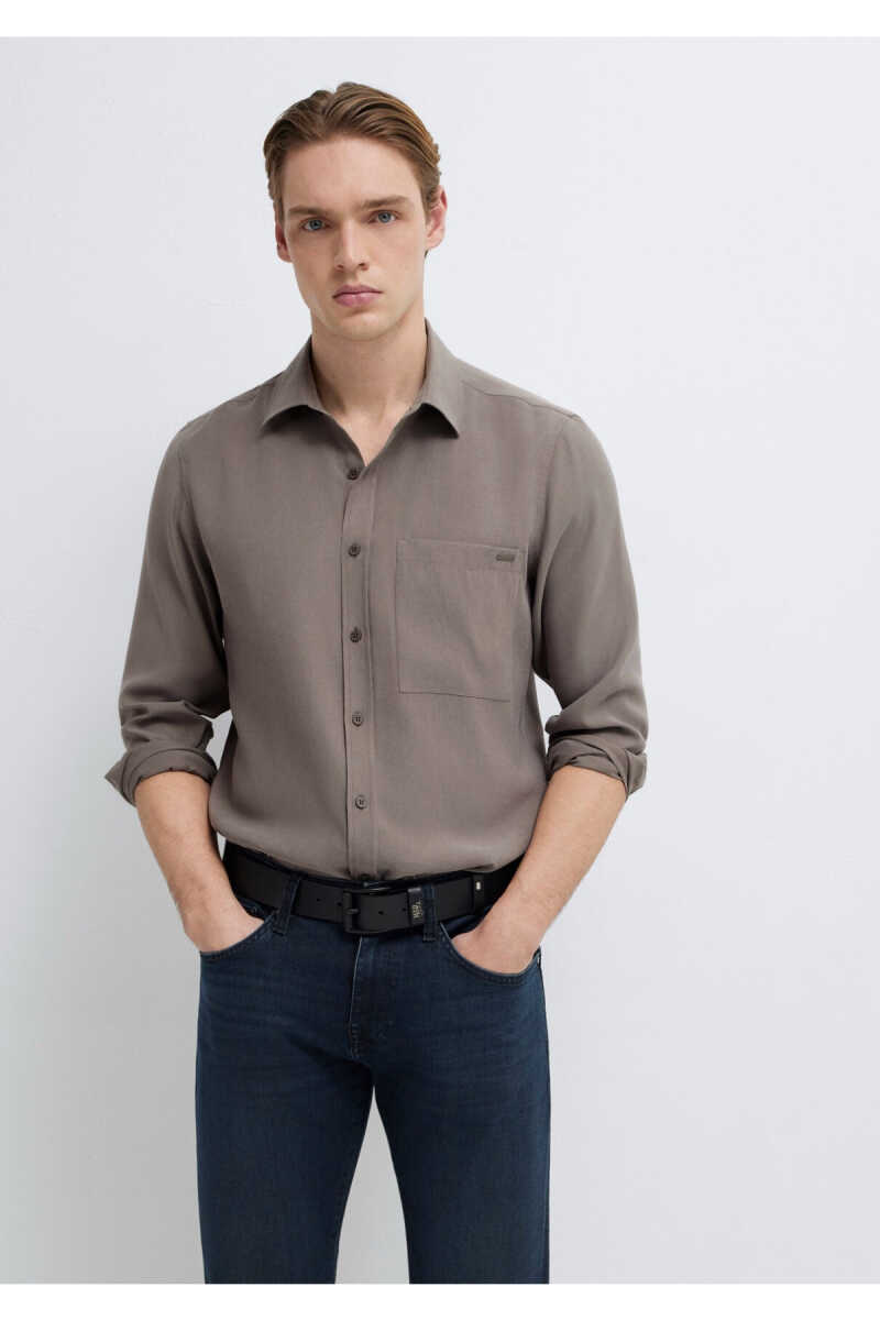 Mavi Soft Premium Kahverengi Regular Fit Erkek Gömlek 0212010-87875 - 3