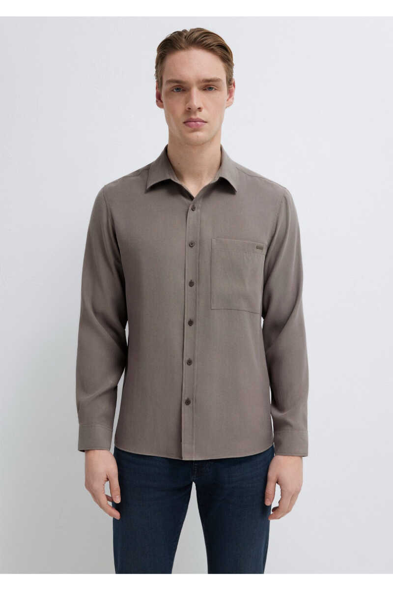 Mavi Soft Premium Kahverengi Regular Fit Erkek Gömlek 0212010-87875 - 4