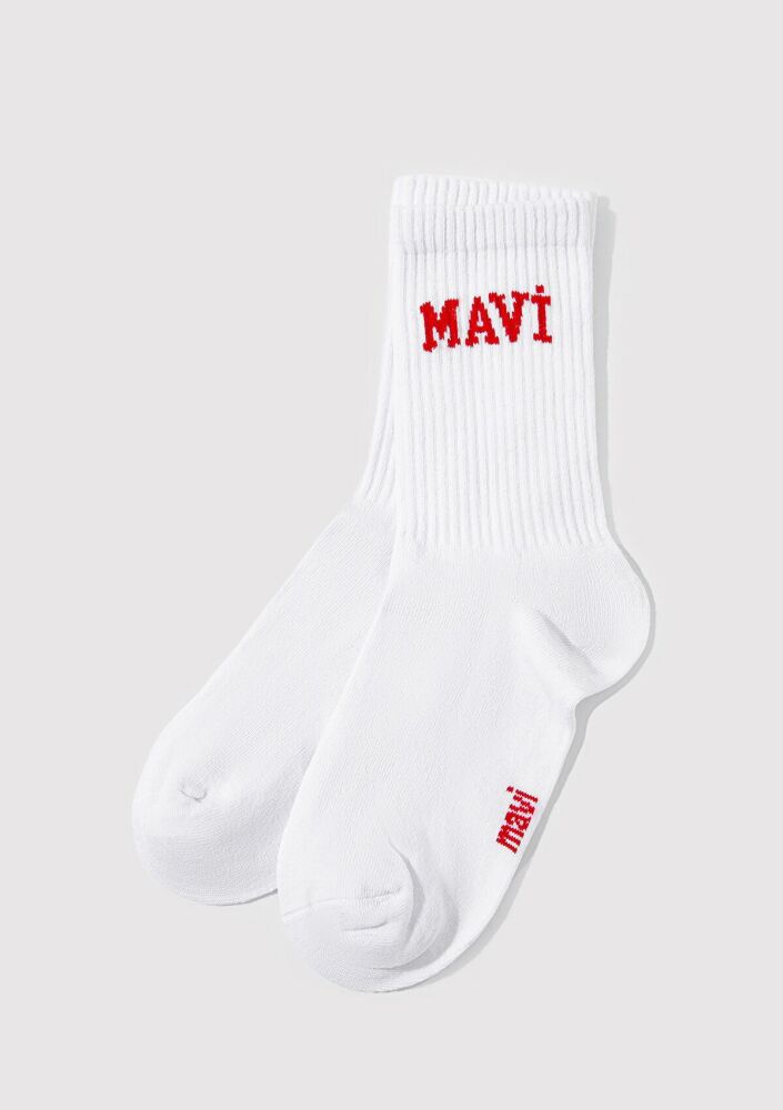 Mavi Soket Beyaz Kadın Çorap 1912726-20454