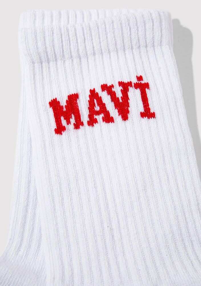 Mavi Soket Beyaz Kadın Çorap 1912726-20454 (1)
