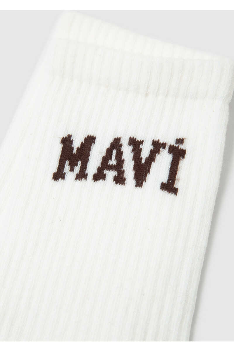 Mavi Soket Beyaz Kadın Çorap 1912726-20843 - 2