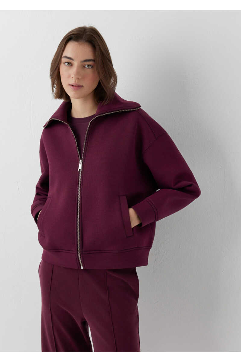 Mavi Sporty Lux Bordo Oversize Kadın Sweatshirt 1S10295-87830 - 1