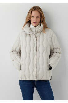 Mavi Su İtici Bej Oversize Kadın Ceket  1110861-70143 