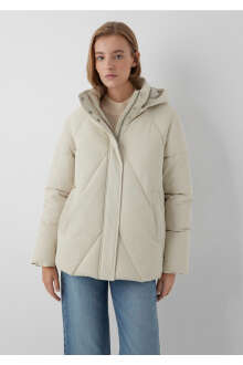 Mavi Su İtici Bej Regular Fit Kadın Şişme Mont 1110863-70143