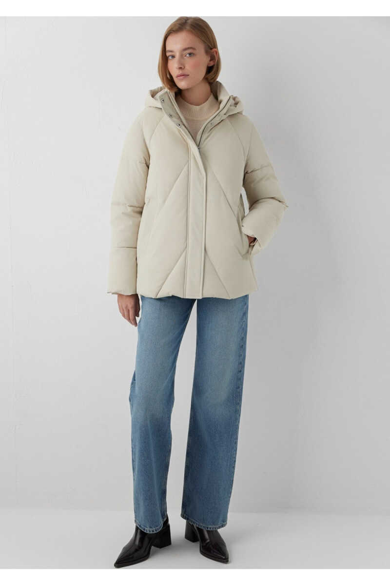 Mavi Su İtici Bej Regular Fit Kadın Şişme Mont 1110863-70143 - 3