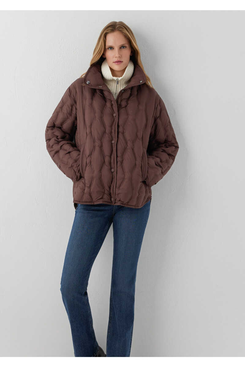 Mavi Su İtici Kahverengi Oversize Kadın Ceket1110861-70237 - 1