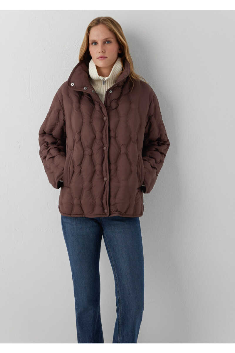 Mavi Su İtici Kahverengi Oversize Kadın Ceket1110861-70237 - 2