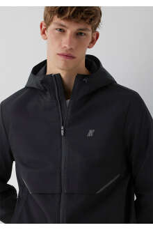Mavi Su İtici Kapüşonlu Siyah Spandex Regular Fit Erkek Ceket 0110894-71379 