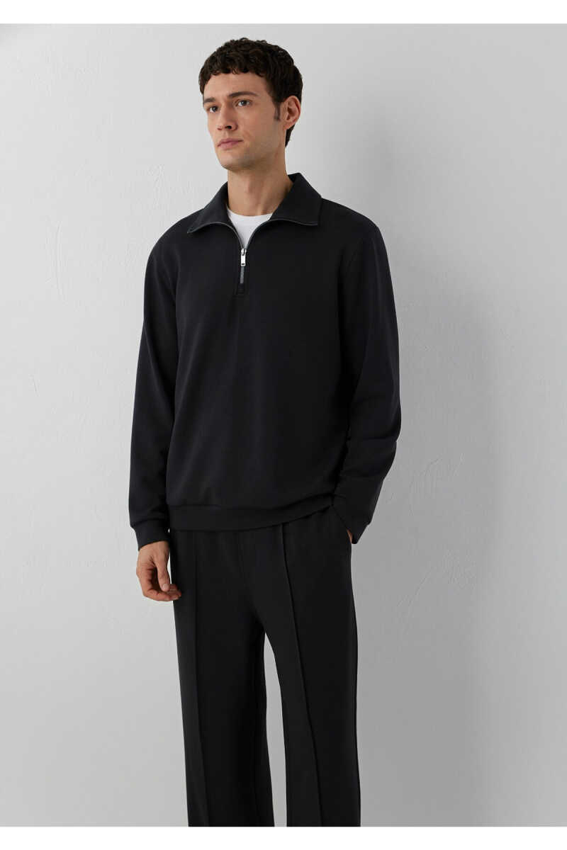 Mavi (Tencel™) Modal Karışımlı Yarı Fermuarlı Erkek Sweatshirt 0S20043-900 - 2
