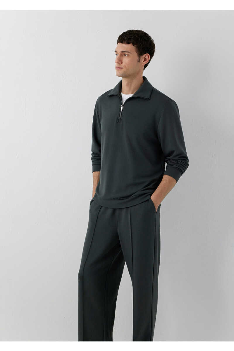 Mavi (Tencel™) Modal Karışımlı Yarı Fermuarlı Erkek Sweatshirt 0S20043-91268 - 1