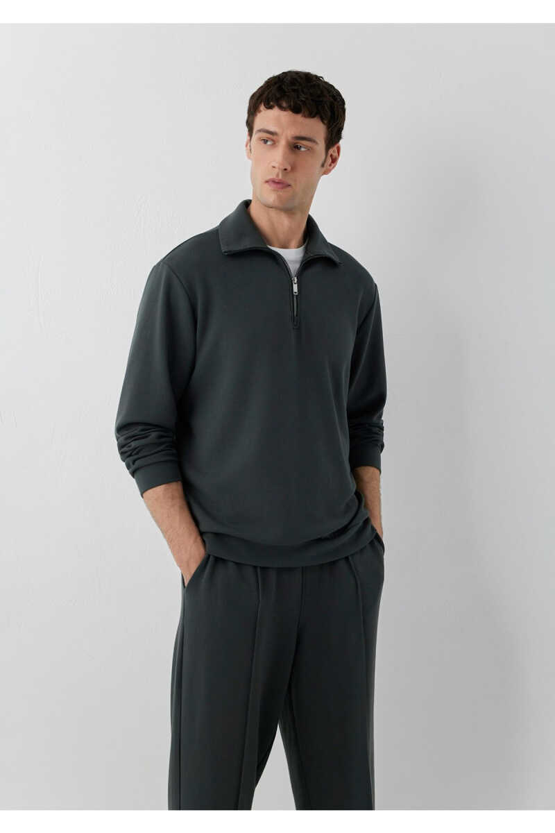 Mavi (Tencel™) Modal Karışımlı Yarı Fermuarlı Erkek Sweatshirt 0S20043-91268 - 2