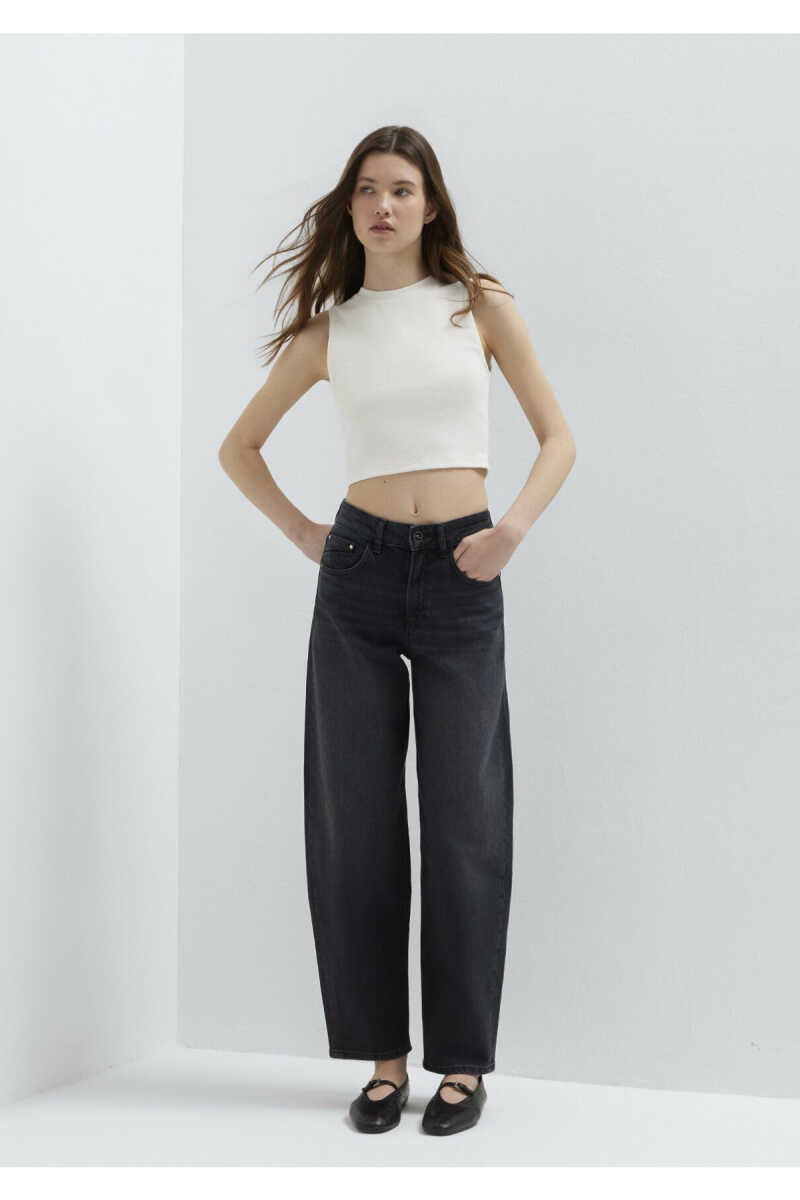 Mavi Tiya Iconic Antrasit Baggy Fit Yüksek bel Kadın Jean Pantolon 1018900-A3056 - 1