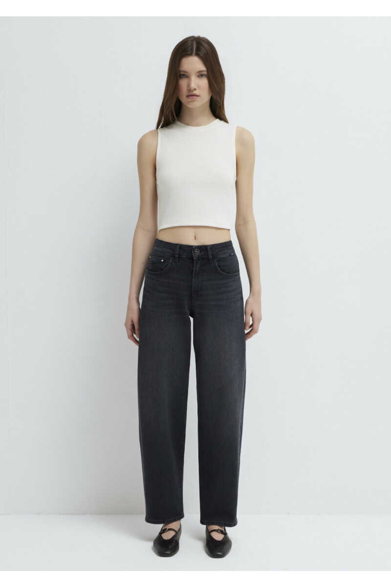 Mavi Tiya Iconic Antrasit Baggy Fit Yüksek bel Kadın Jean Pantolon 1018900-A3056 - 4