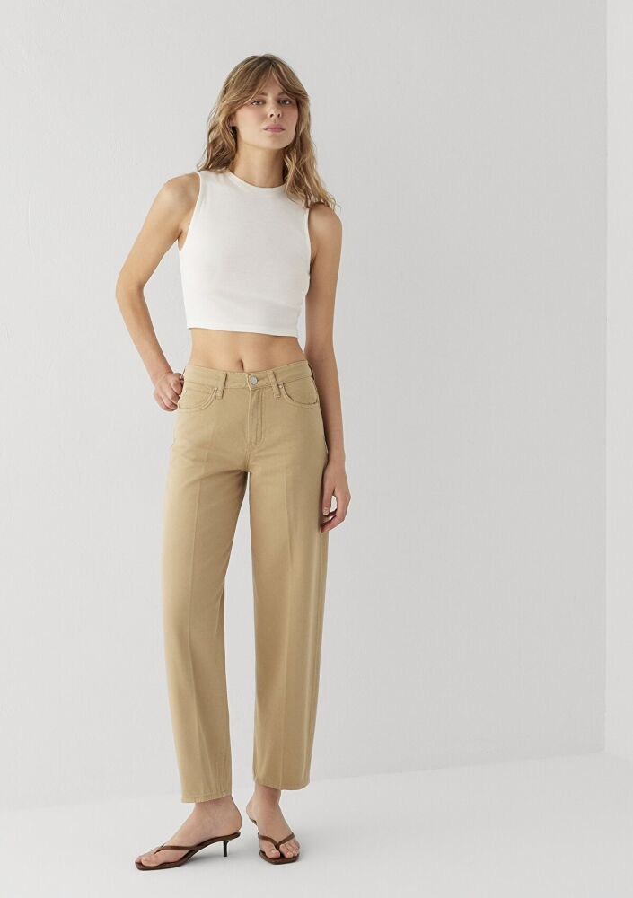Mavi Tiya Mavi Edition Camel Baggy Fit Kadın Jean Pantolon 1018900-A4201