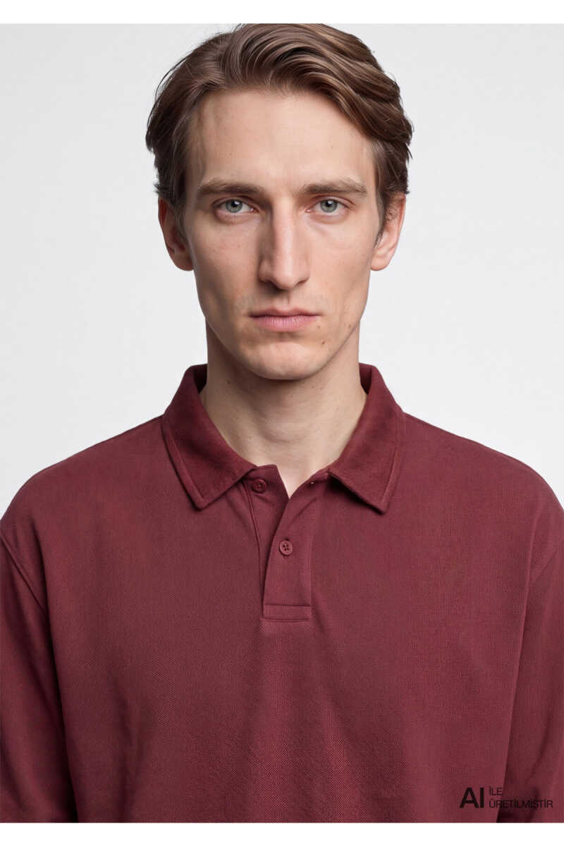 Mavi Uzun Kollu Bordo Erkek Polo Sweat 0620047-70409 - 6