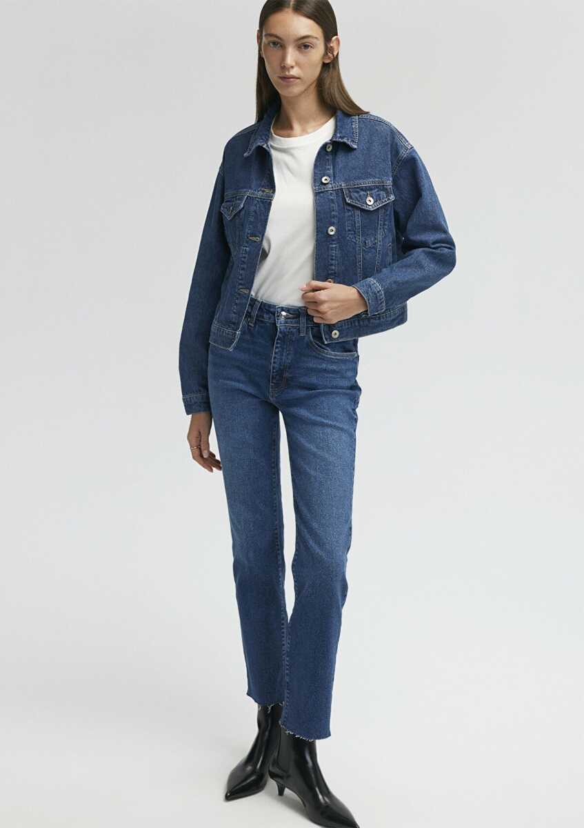 Mavi Viola Dark Brushed Mavi Premium Kadın Jean Pantolon 101048-85290 - 2