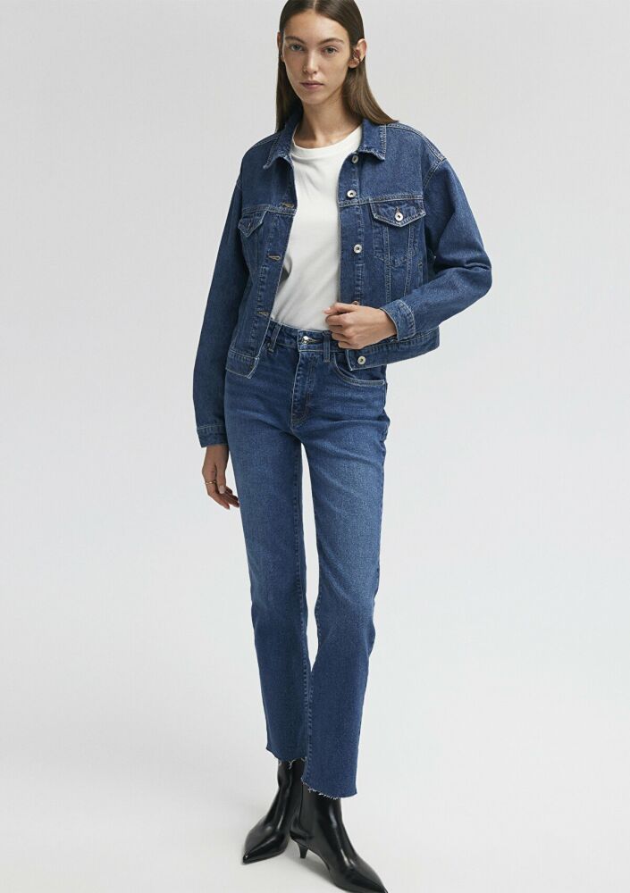 Mavi Viola Dark Brushed Mavi Premium Kadın Jean Pantolon 101048-85290 (1)