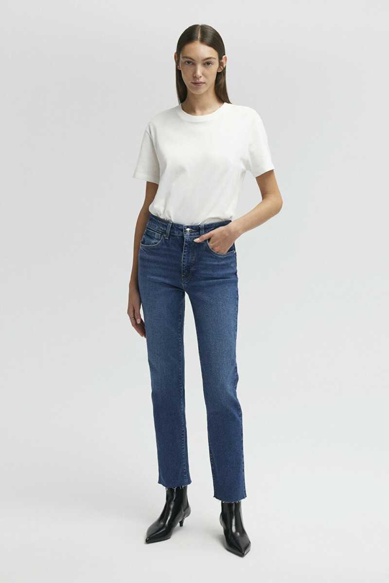 Mavi Viola Dark Brushed Mavi Premium Kadın Jean Pantolon 101048-85290 - 3