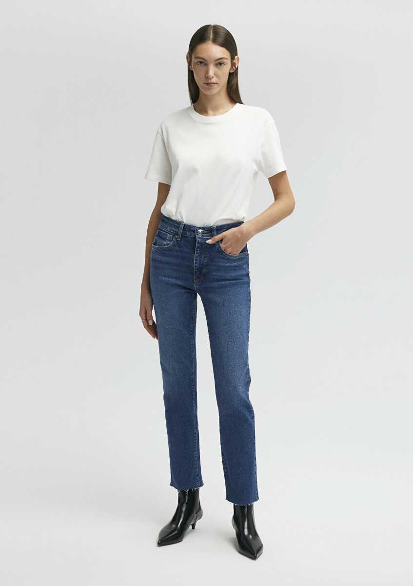 Mavi Viola Dark Brushed Mavi Premium Kadın Jean Pantolon 101048-85290 - 4