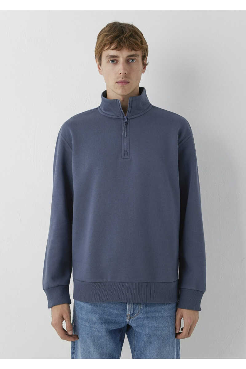 Mavi Yarı Fermuarlı Lacivert Basic Loose Fit Erkek Sweatshirt 0S10278-70759 - 3