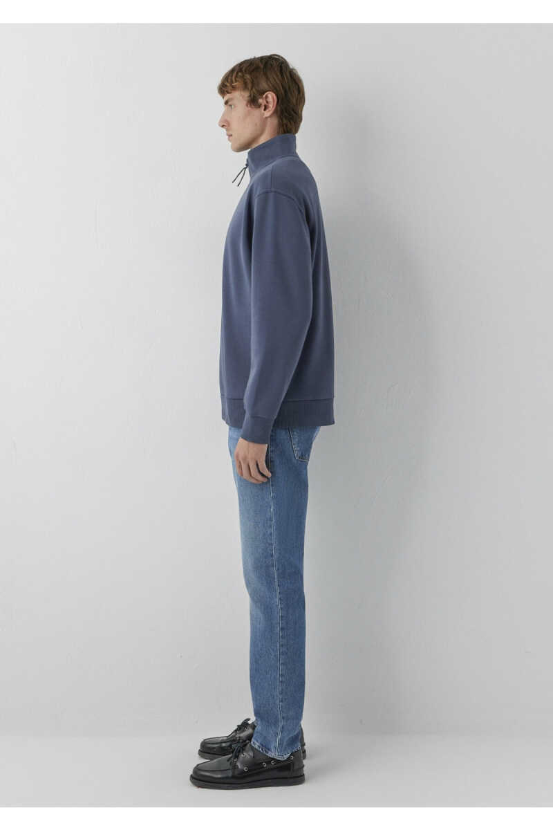 Mavi Yarı Fermuarlı Lacivert Basic Loose Fit Erkek Sweatshirt 0S10278-70759 - 4