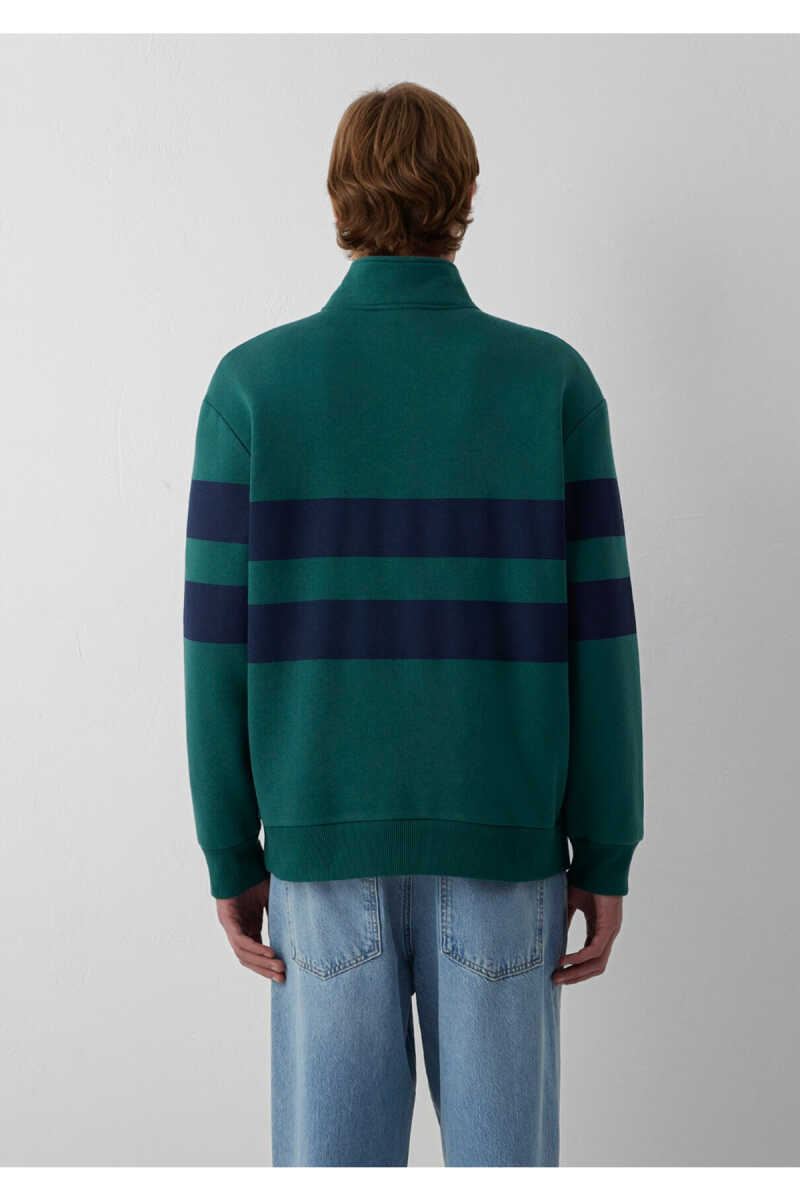 Mavi Yarı Fermuarlı Yeşil Loose Fit Erkek Sweatshirt 0S20110-71932 - 5