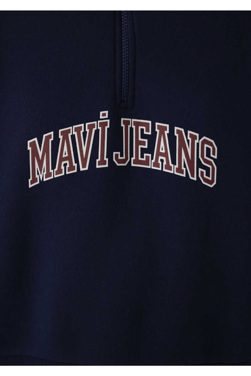 Mavi Yarım Fermuarlı Logo Kadın Sweat 1S20132-84371 - 8