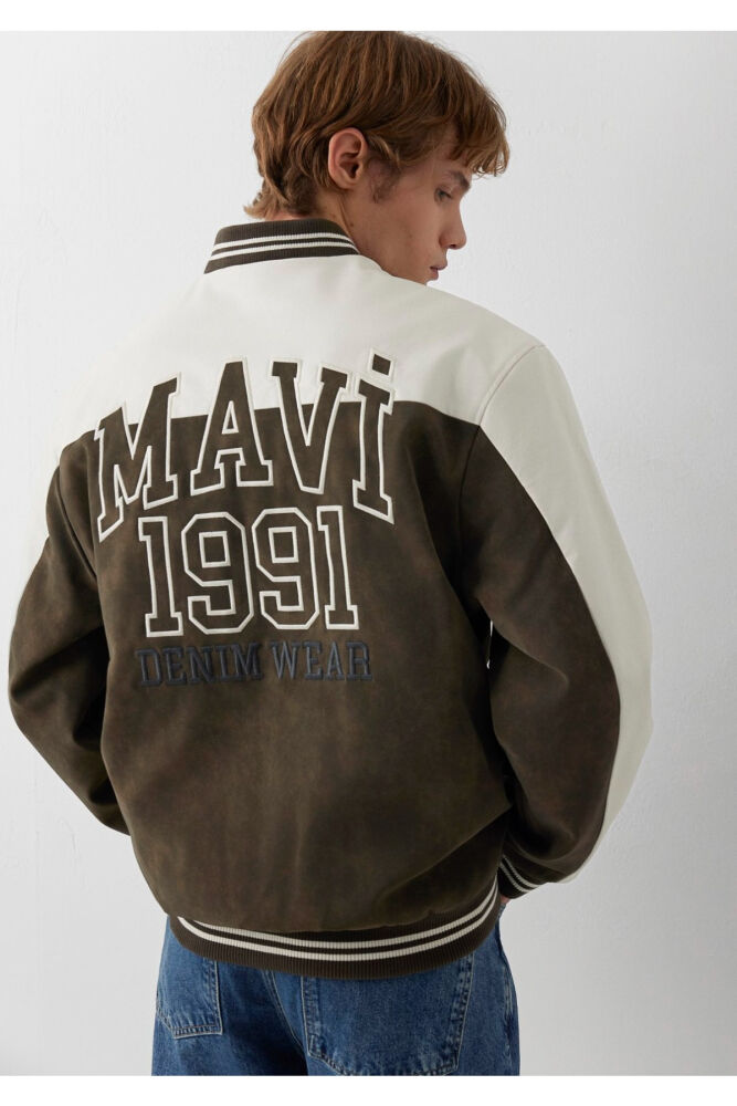 Mavi Yeşil Suni Süet Loose Fit Erkek Ceket 0110724-71542 (1)
