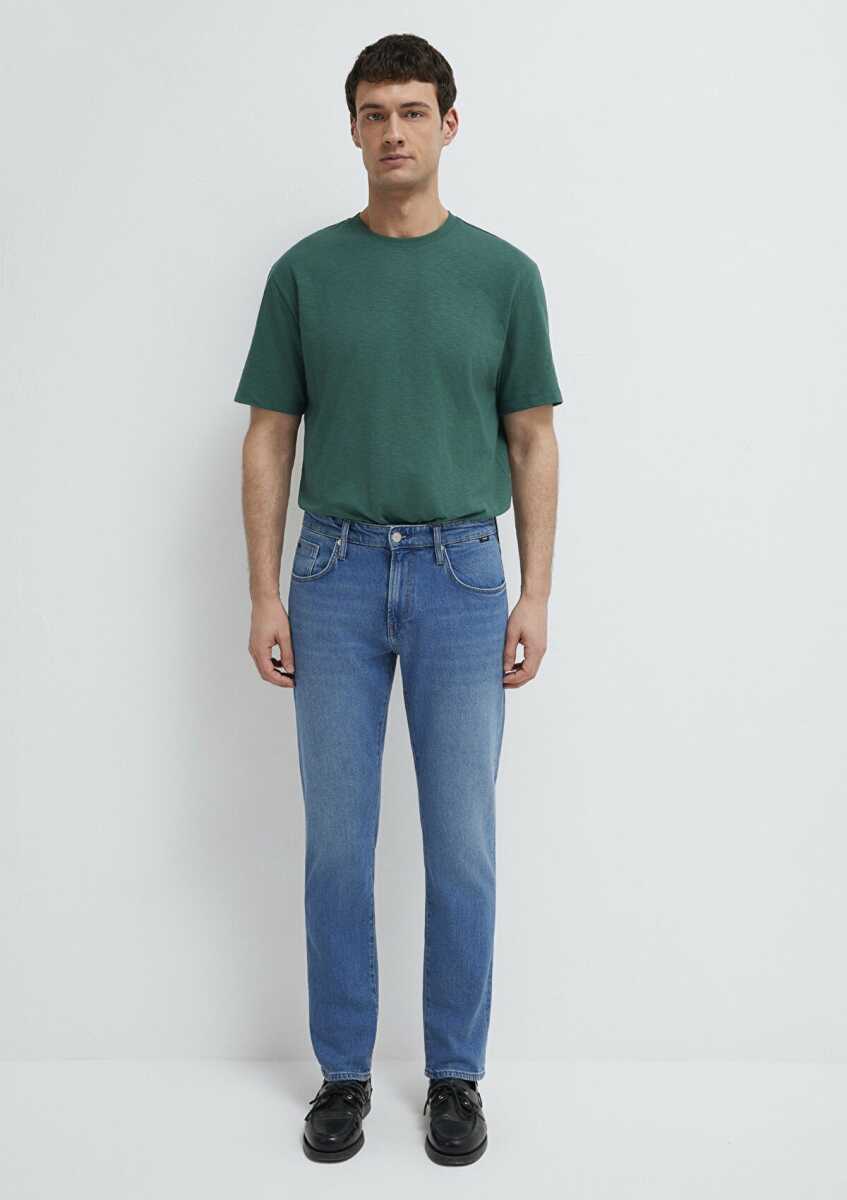Mılan Milan Classic Denim Indigo Mavisi Tarapet Erkek Jean Pantolon 00810A1722 - 3