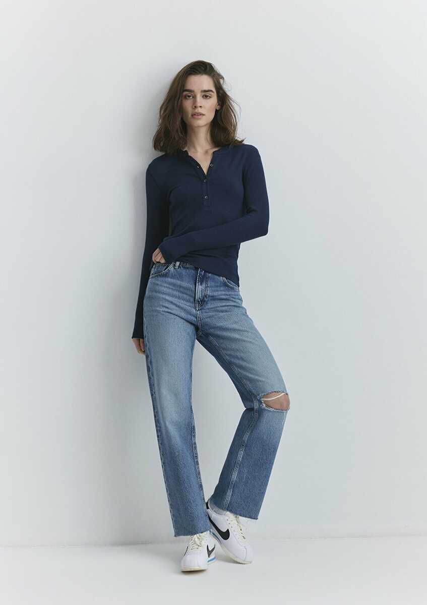 Mavi Barcelona Mid Blue Collega Kadın Jean Pantolon 101047-89197 - 1