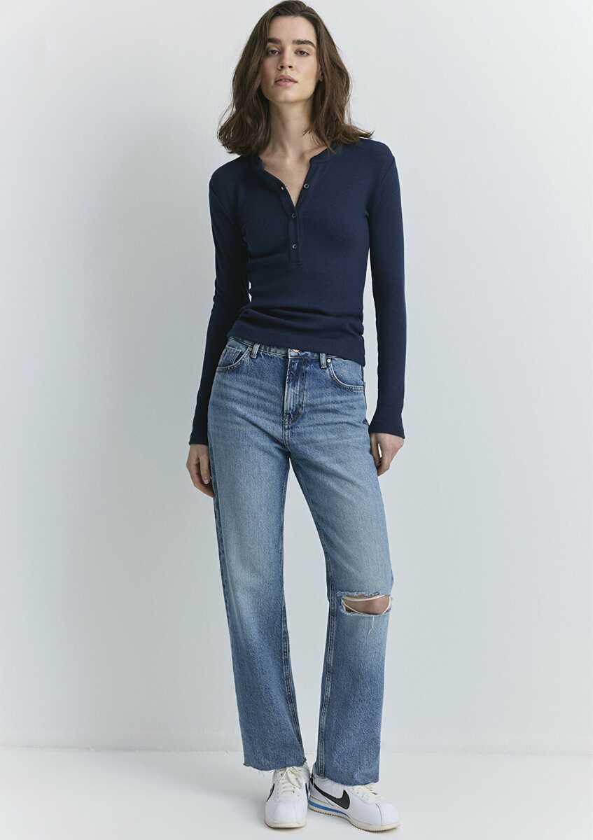 Mavi Barcelona Mid Blue Collega Kadın Jean Pantolon 101047-89197 - 2