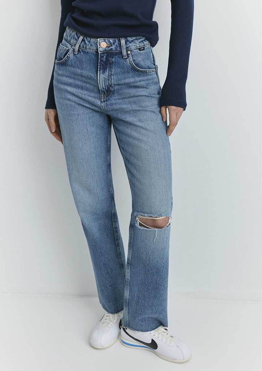 Mavi Barcelona Mid Blue Collega Kadın Jean Pantolon 101047-89197 - 5