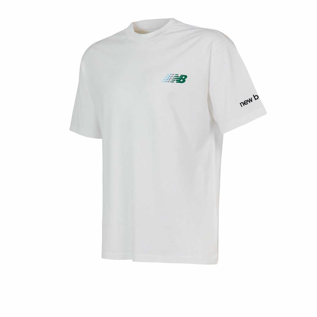 New Balance Lifestyle Erkek Tshirt MNT1644-WT - 1