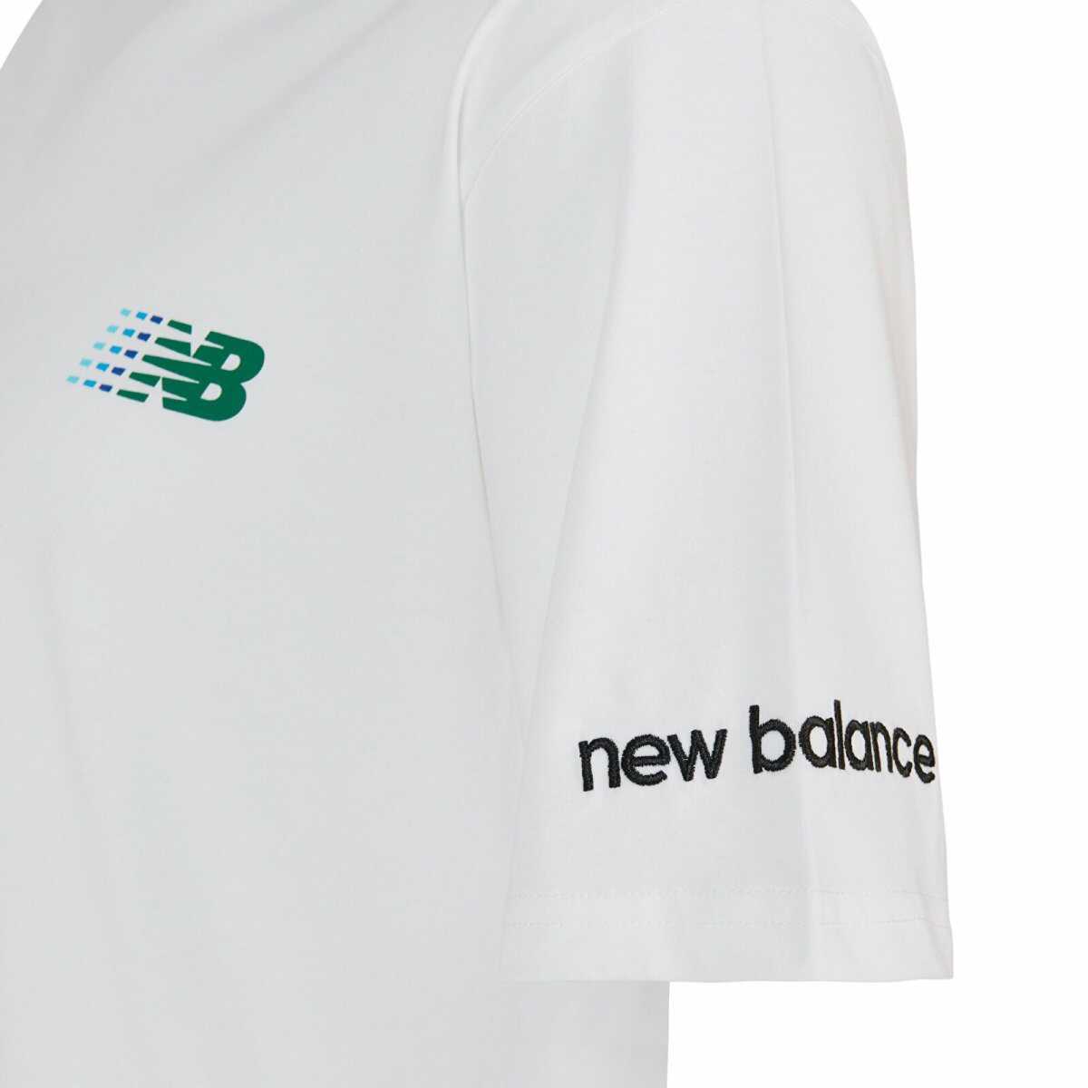 New Balance Lifestyle Erkek Tshirt MNT1644-WT - 3