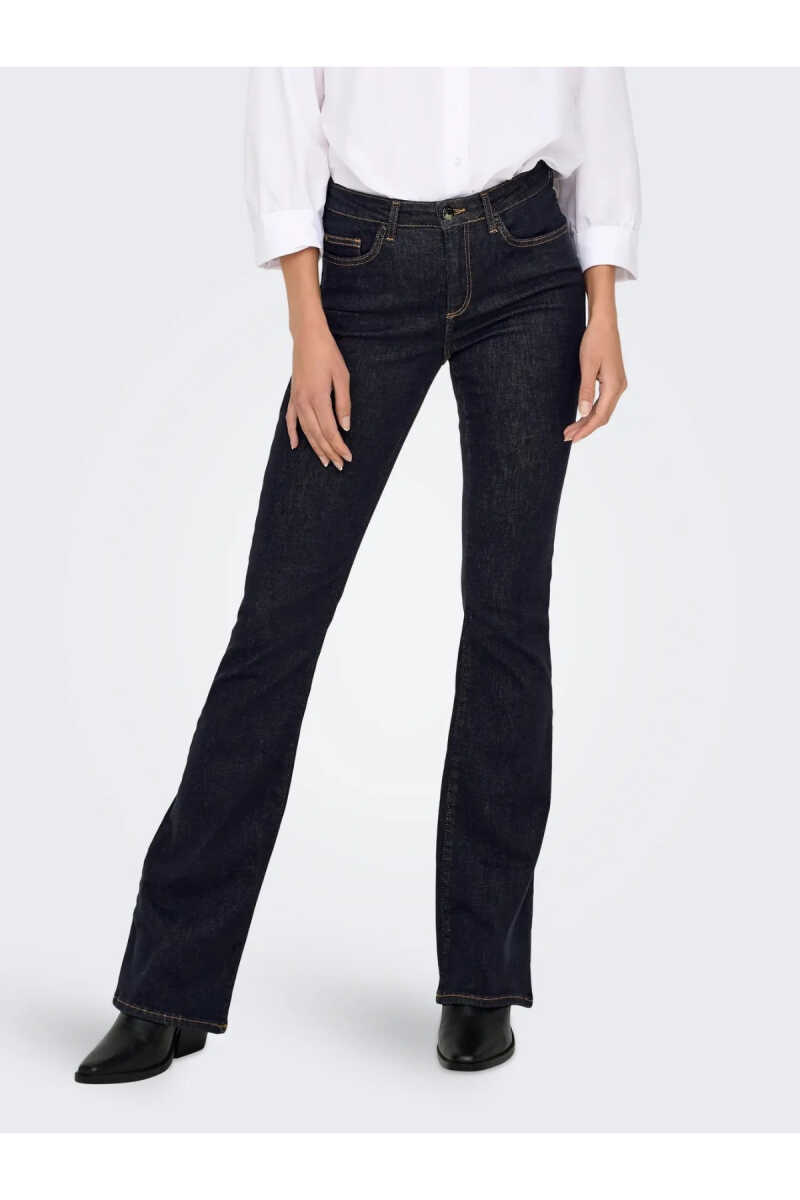 Only Blush Mıd Fl Stayblue Flare Fit Kadın Jean Pantolon 15327135 - 3
