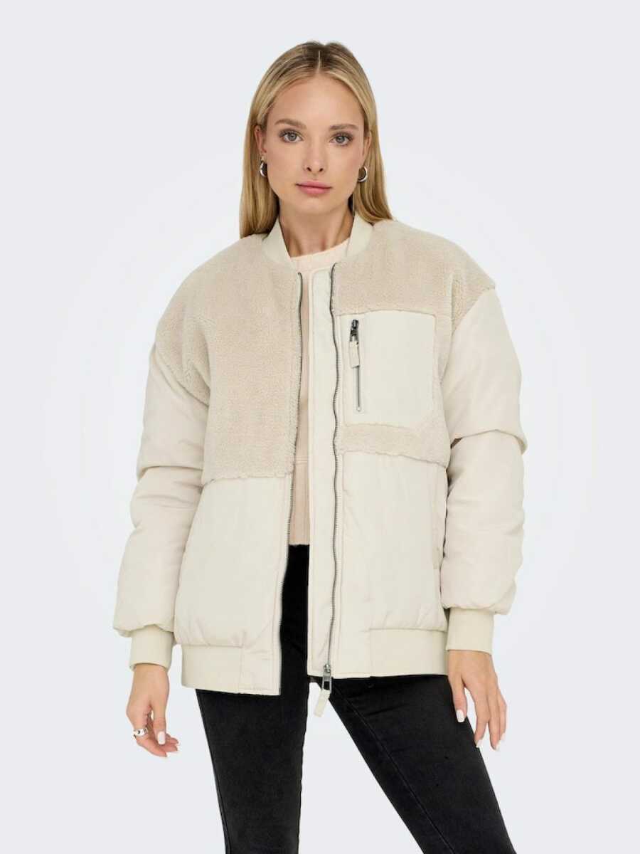 Only Emmy Fleece Bomber Kadın Ceket 15292801 - 5