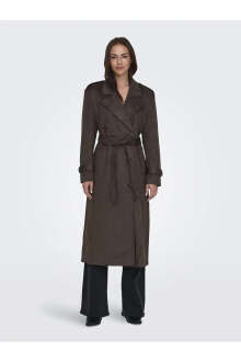 Only Ina Long Faux Suade Kadın Trençot 15348498
