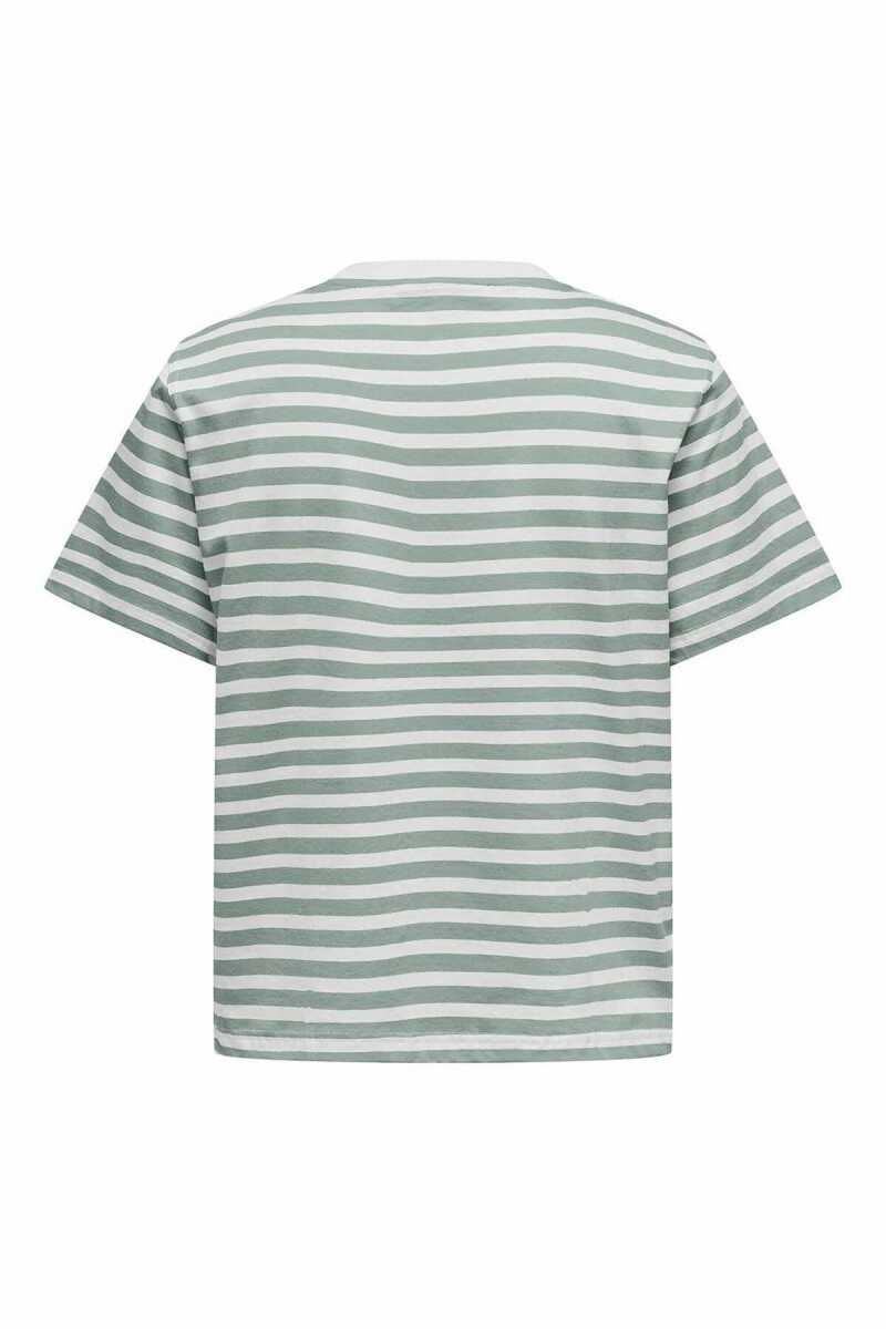 Only Lıvvına Çizgili Regular Fit Kadın Tişört 15272227 - 4
