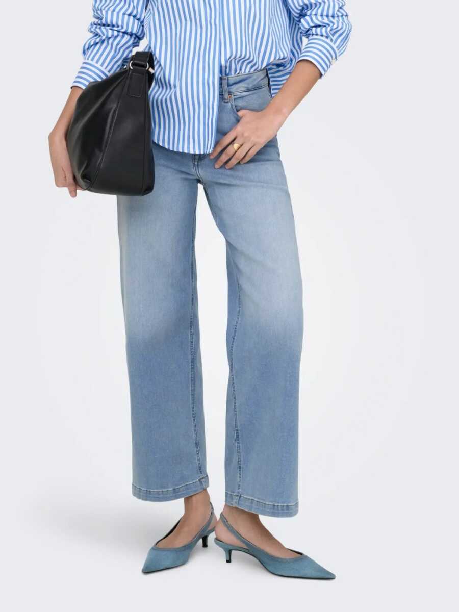 Only Madıson Blush Wide Leg Fit Kadın Jean Pantolon 15349022 - 3
