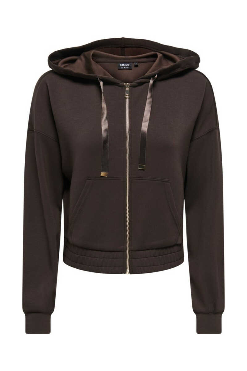 Only Myra Fermuarlı Kapüşonlu Kadın Sweat 15380272 - 1