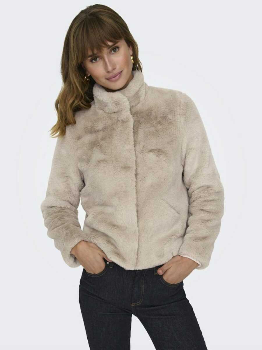 Only New Vıda Faux Fur Kadın Ceket 15295423 - 5