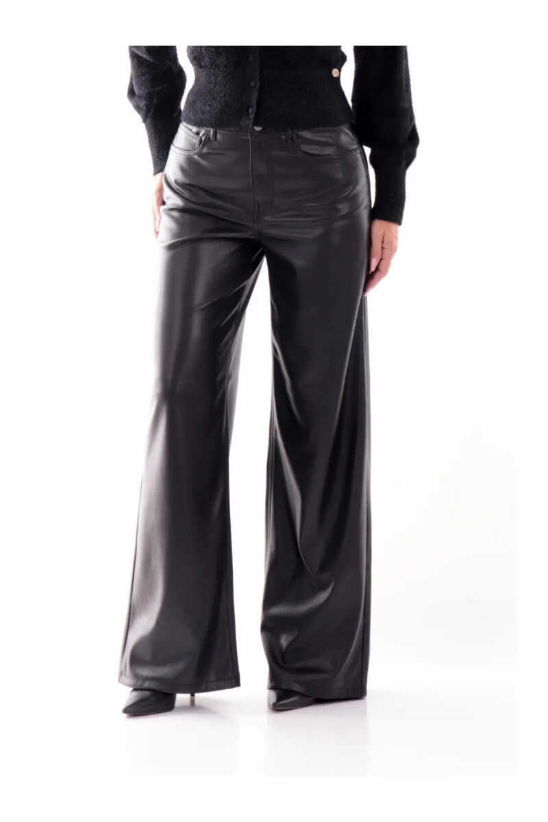 Only Smmooth Suni Deri Wide Leg Kadın Pantolon 15376854 - 1