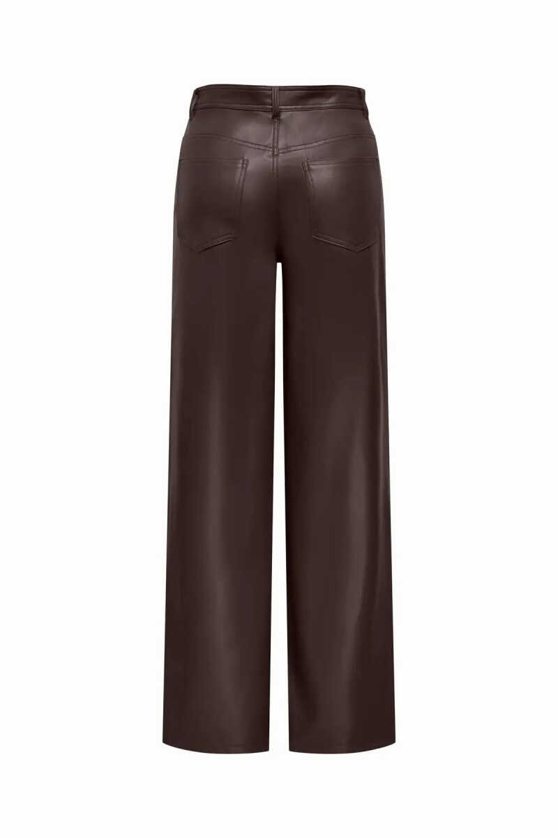 Only Smmooth Suni Deri Wide Leg Kadın Pantolon 15376854 (1)