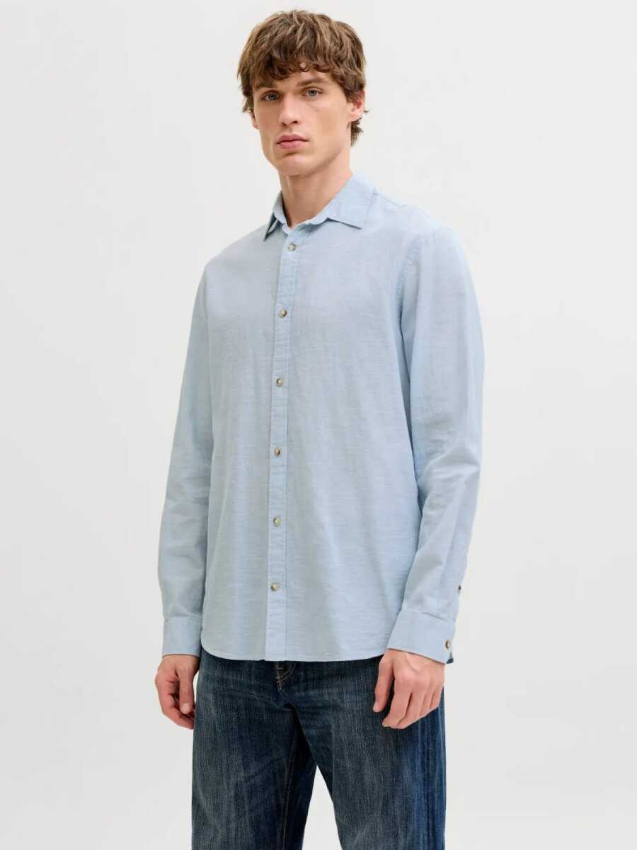 Jack Jones Summer Lınen Blent Regular Fit Erkek Gömlek 12289174 - 1