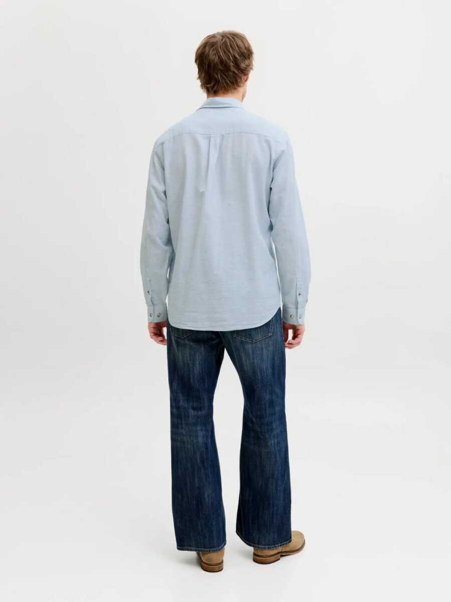Jack Jones Summer Lınen Blent Regular Fit Erkek Gömlek 12289174 - 4